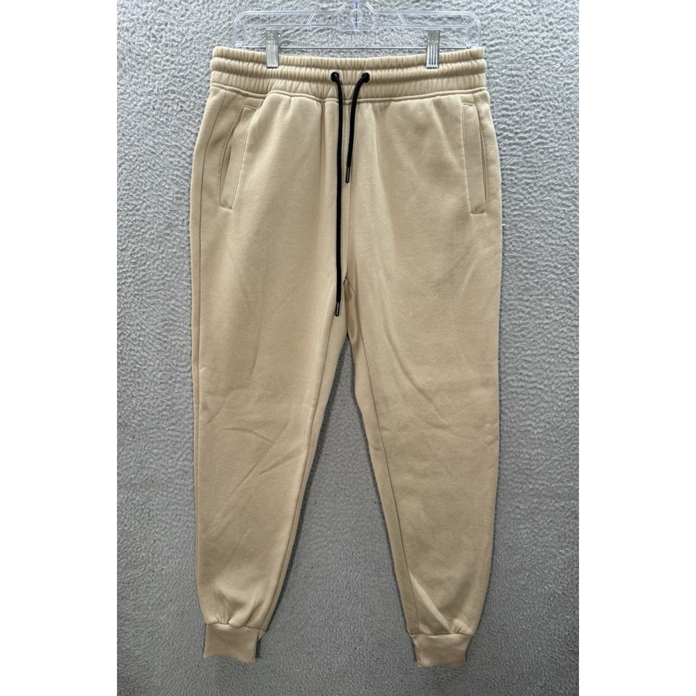 Athletex Sweatpants Adult Medium Tan Fleece Joggers Running Sports Gym Casual